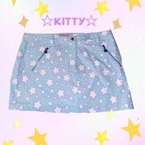 Sugar thrillz 1x mini skirt stars zipperz retro design high waisted ✰✰✰✰